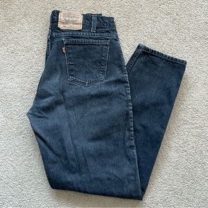 Vintage Levi’s Orange Tab Jeans Mens 34x34 Black 560 Loose Fit Made In USA Denim